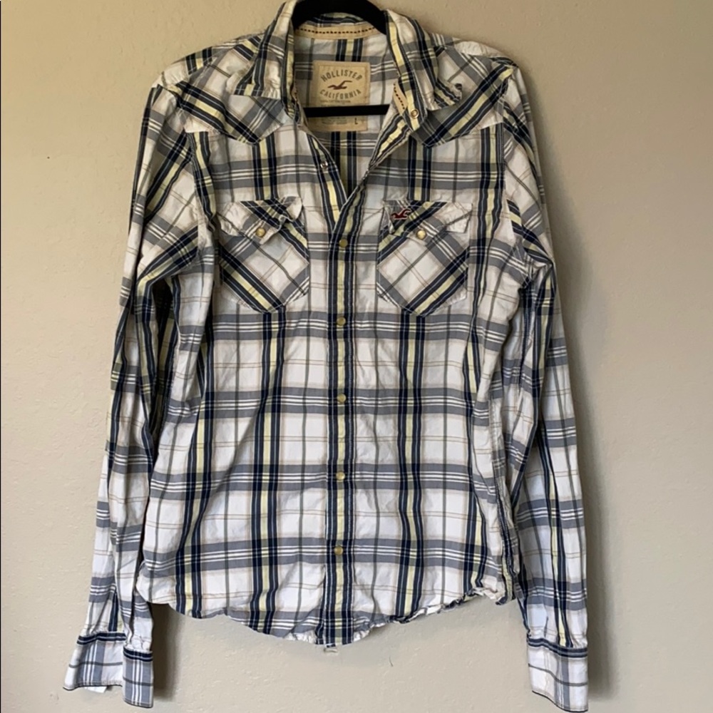 Men’s Hollister Plaid Flannel Button Down